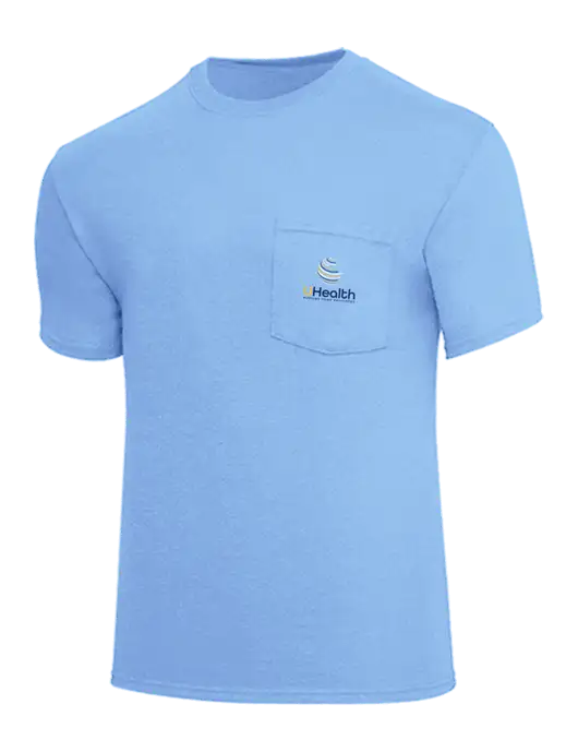 Core Blend Light Blue Pocket T-Shirt w/Uhealth Logo