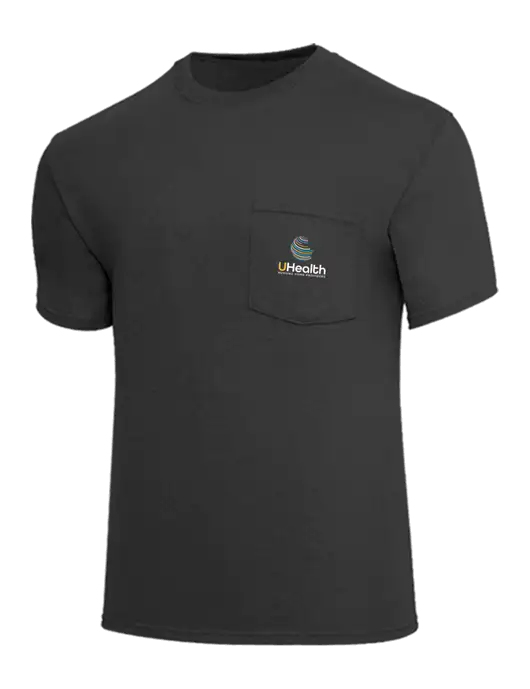 Core Blend Charcoal Grey Pocket T-Shirt w/Uhealth Logo