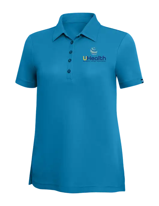 TravisMathew Sapphire Solid Womens Oceanside Polo w/Uhealth Logo