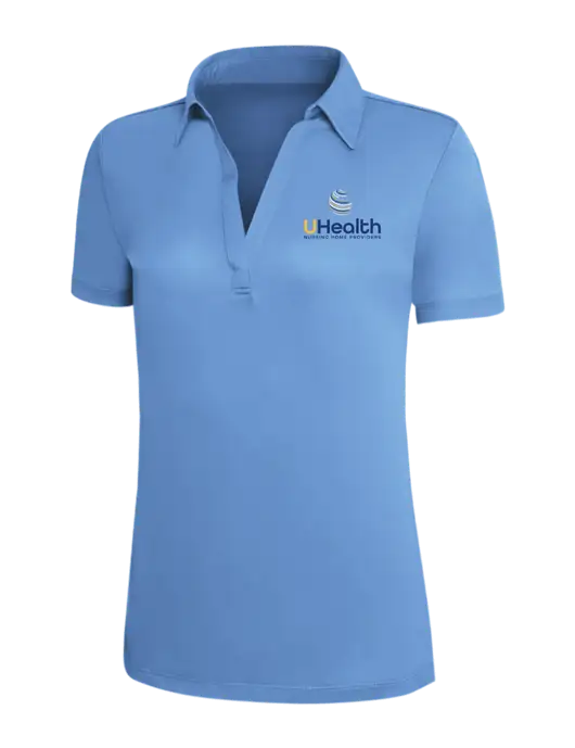 Carolina Blue Silk Touch Womens Performance Polo w/Uhealth Logo