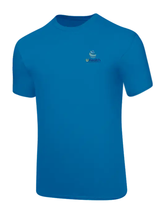 Core Blend Sapphire Blue T-Shirt w/Uhealth Logo