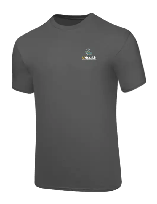 Core Blend Medium Grey T-Shirt w/Uhealth Logo