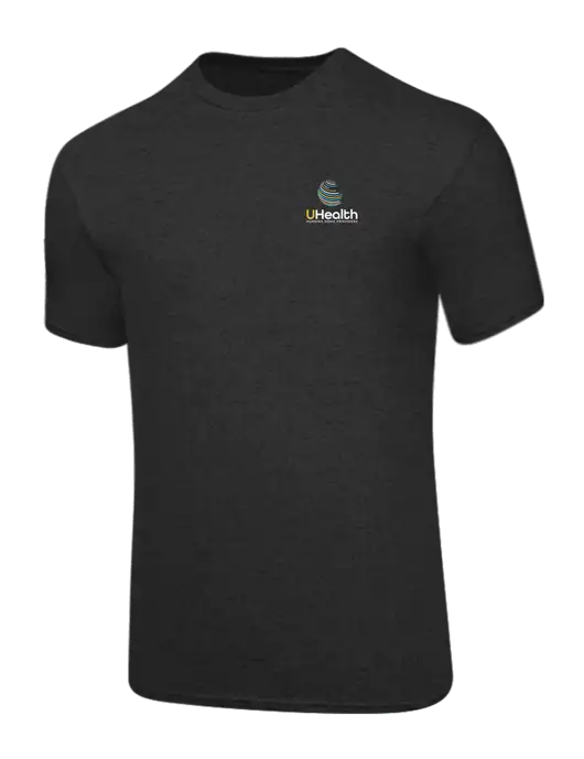 Core Blend Dark Heather Grey T-Shirt w/Uhealth Logo