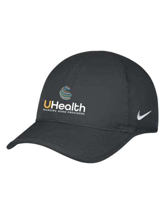 Nike Charcoal Featherlight Cap w/Uhealth Logo