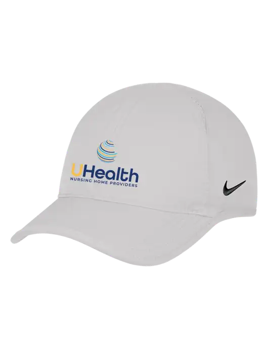 Nike White Featherlight Cap w/Uhealth Logo