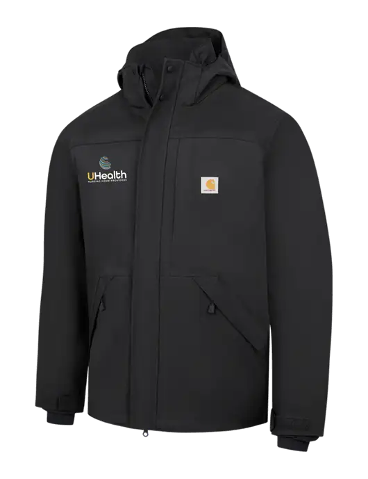 Carhartt Black Storm Defender Shoreline Jacket w/Uhealth Logo