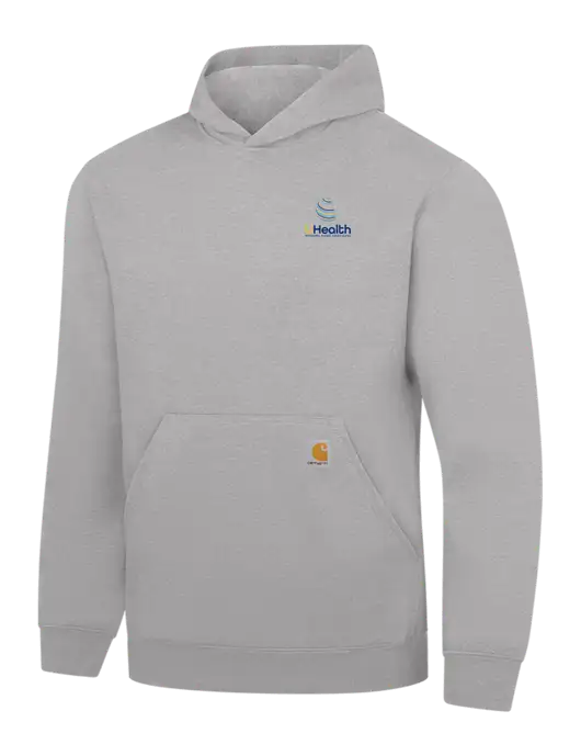 Carhartt Light Grey Heather Midweight Hooded Sweatshirt w/Uhealth Logo
