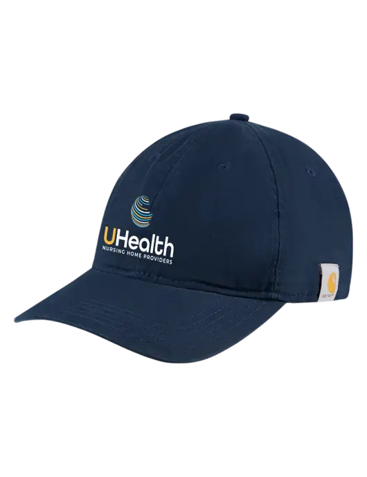 Carhartt Navy Cotton Canvas Cap w/Uhealth Logo