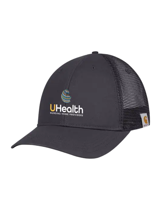Carhartt Dark Grey Canvas Trucker Cap w/Uhealth Logo