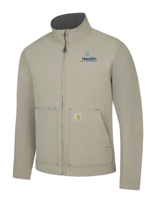 Carhartt Light  Grey Super Dux Soft Shell Jacket w/Uhealth Logo