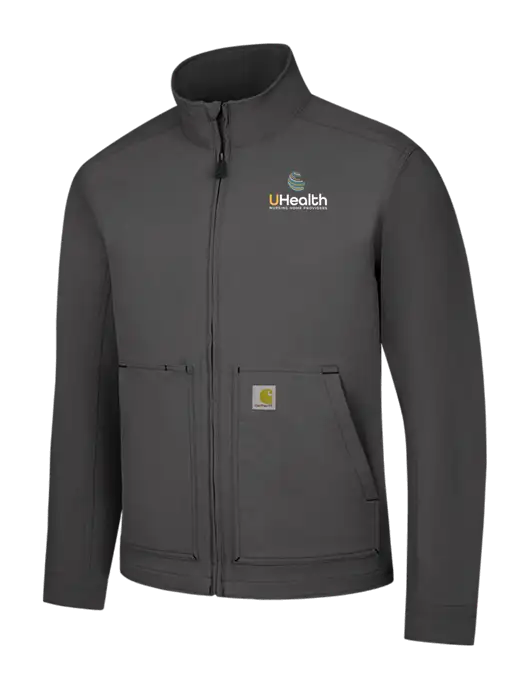 Carhartt Dark Grey Super Dux Soft Shell Jacket w/Uhealth Logo