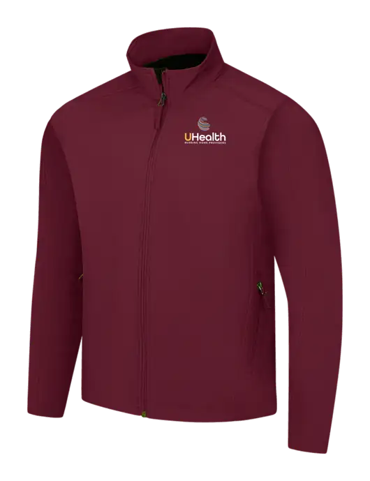 Maroon Core Soft Shell Jacket w/Uhealth Logo