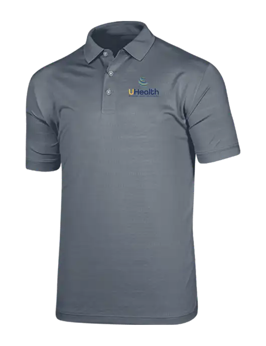 Callaway Vibrant Light Grey Ventilated Polo w/Uhealth Logo