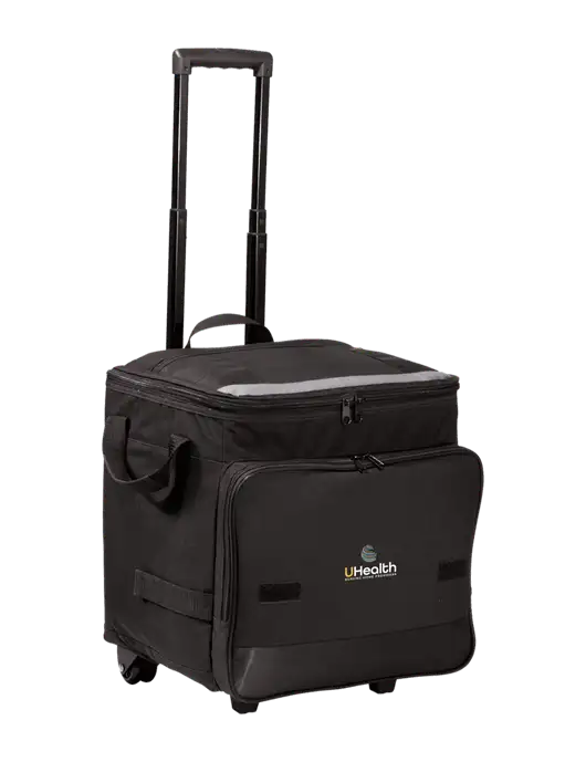 Black Rolling Cooler w/Uhealth Logo