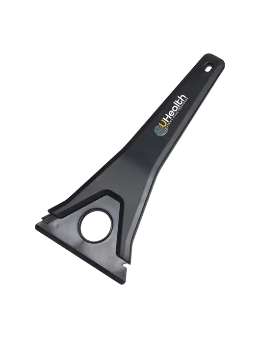 TriBlade Black Windshield Scraper w/Uhealth Logo