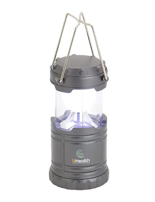 Gunmetal Mini Retro Lantern w/Uhealth Logo