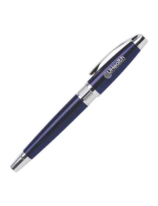 Masscotti Navy Rollerball Pen - Black Ink w/Uhealth Logo