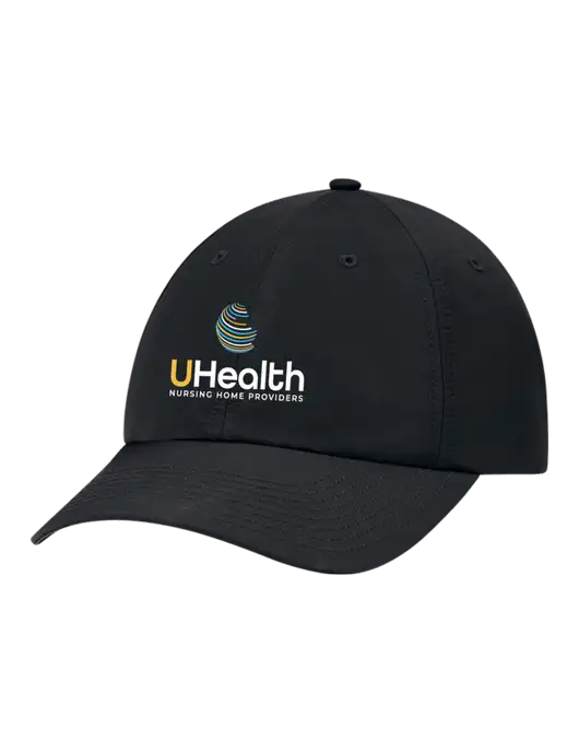 Richardson Relaxed Performance Lite Black Cap w/Uhealth Logo