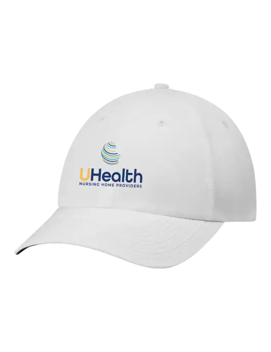 Richardson Relaxed Performance Lite White Cap w/Uhealth Logo