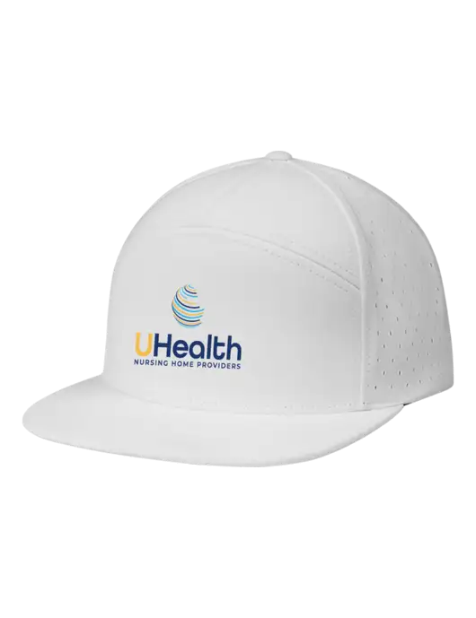 Richardson White Cannon Cap w/Uhealth Logo