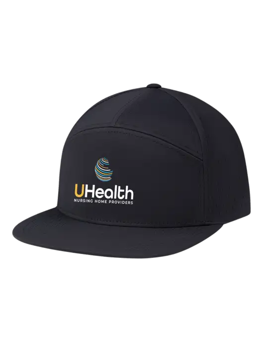 Richardson Black Cannon Cap w/Uhealth Logo