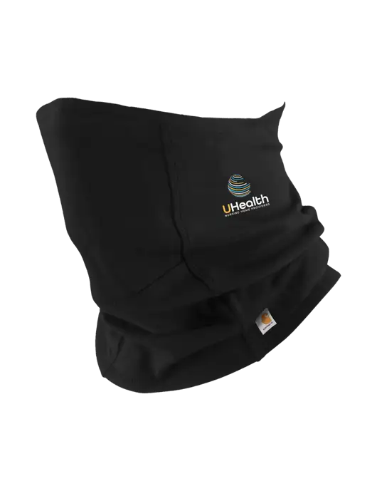 Carhartt Black Cotton Blend Filter Pocket Gaiter w/Uhealth Logo