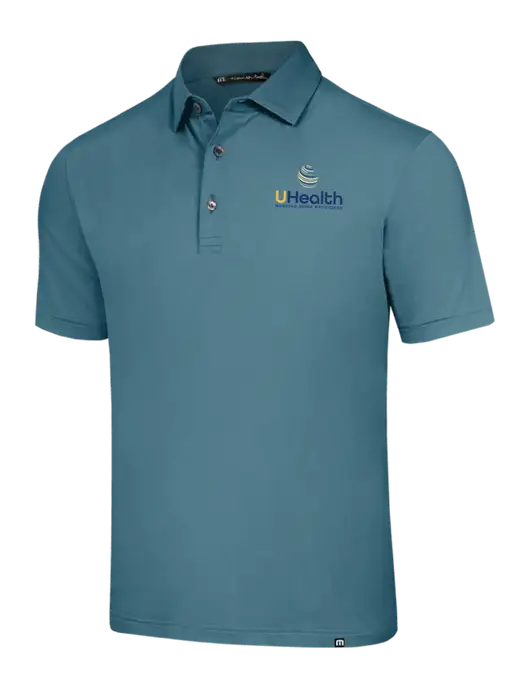 TravisMathew Sapphire Medium Glenview Solid Polo w/Uhealth Logo