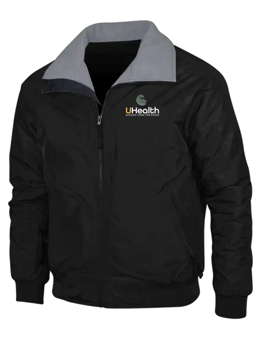 Black/Grey Classic Challenger Jacket w/Uhealth Logo