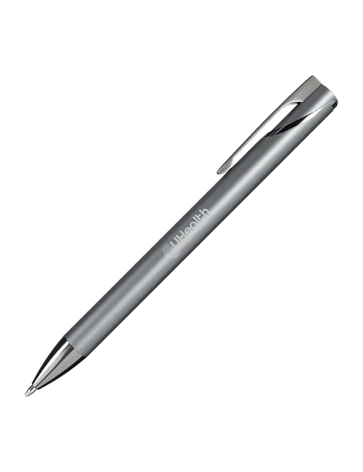 Dark Grey HyperNova Ballpoint Pen - Black Ink w/Uhealth Logo