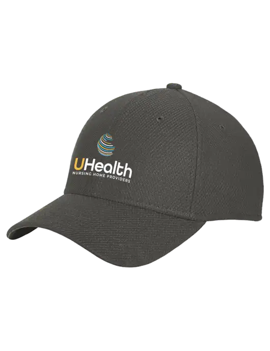 New Era Diamond Era Very Dark Grey Stretch Cap w/Uhealth Logo