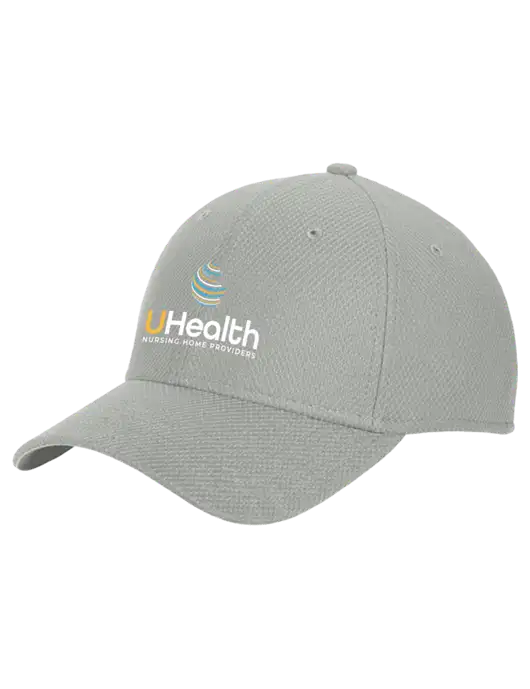 New Era Diamond Era Medium Grey Stretch Cap w/Uhealth Logo