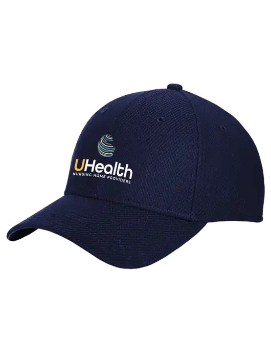 New Era Diamond Era Dark Navy Stretch Cap w/Uhealth Logo