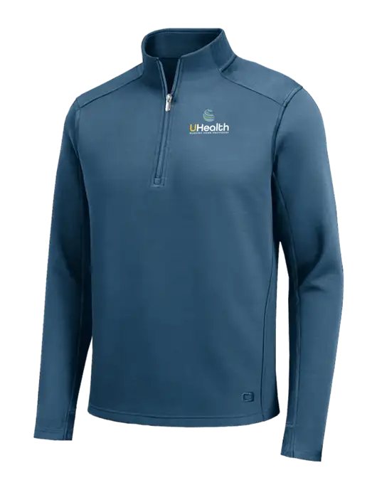 OGIO Transcend Light Navy 1/4-Zip w/Uhealth Logo