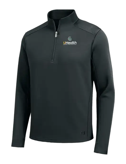 OGIO Transcend Very Dark Grey 1/4-Zip w/Uhealth Logo
