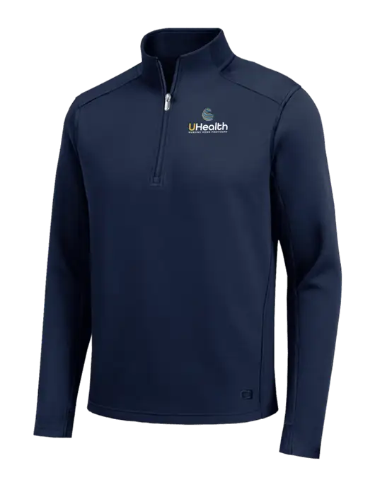 OGIO Transcend Dark Navy 1/4-Zip w/Uhealth Logo