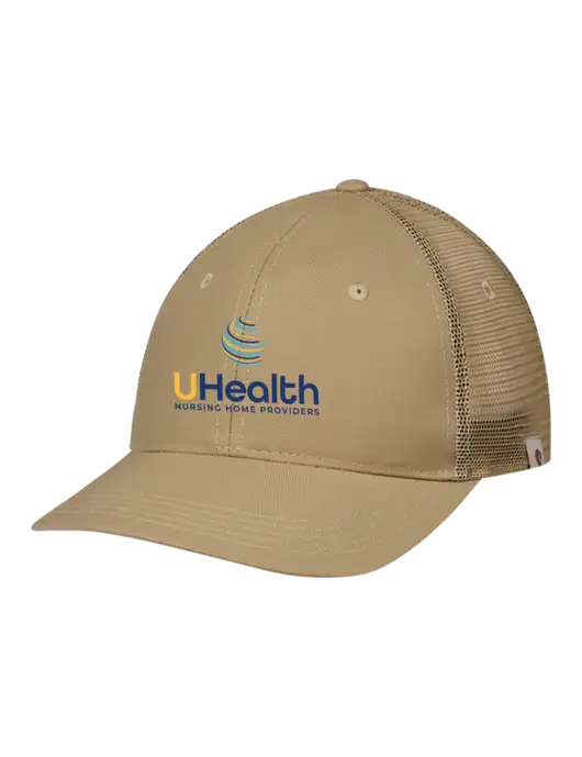 Carhartt Dark Tan Trucker Rugged Pro Series Cap w/Uhealth Logo